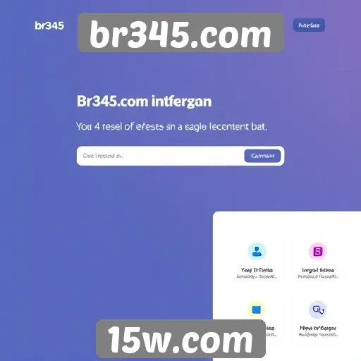 Interface do site br345.com é intuitiva e acessível